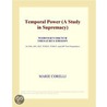 Temporal Power (A Study in Supremacy) (Webster''s French Thesaurus Edition) door Inc. Icon Group International