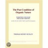 The Past Condition of Organic Nature (Webster''s Japanese Thesaurus Edition) door Inc. Icon Group International