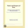 Nature and Progress of Rent (Webster''s Chinese Simplified Thesaurus Edition) by Inc. Icon Group International