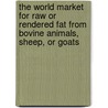 The World Market for Raw or Rendered Fat from Bovine Animals, Sheep, or Goats door Inc. Icon Group International