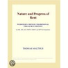 Nature and Progress of Rent (Webster''s Chinese Traditional Thesaurus Edition) door Inc. Icon Group International