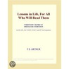 Lessons in Life, For All Who Will Read Them (Webster''s Korean Thesaurus Edition) door Inc. Icon Group International