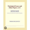 Theological Essays and Other Papers, vol 1 (Webster''s Spanish Thesaurus Edition) door Inc. Icon Group International