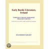 Early Bardic Literature, Ireland (Webster''s Chinese Simplified Thesaurus Edition) door Inc. Icon Group International
