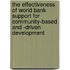 The Effectiveness of World Bank Support for Community-Based and -Driven Development