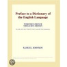 Preface to a Dictionary of the English Language (Webster''s French Thesaurus Edition) door Inc. Icon Group International