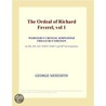 The Ordeal of Richard Feverel, vol 1 (Webster''s Chinese Simplified Thesaurus Edition) door Inc. Icon Group International