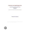 Confessions of an English Opium-Eater (Webster''s Chinese Simplified Thesaurus Edition) door Inc. Icon Group International