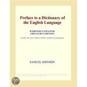 Preface to a Dictionary of the English Language (Webster''s Japanese Thesaurus Edition) by Inc. Icon Group International