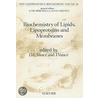 Biochemistry of Lipids, Lipoproteins and Membranes. New Comprehensive Biochemistry, Volume 20. by Unknown