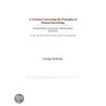 A Treatise Concerning the Principles of Human Knowledge (Webster''s Japanese Thesaurus Edition) door Inc. Icon Group International