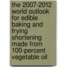 The 2007-2012 World Outlook for Edible Baking and Frying Shortening Made from 100-Percent Vegetable Oil door Inc. Icon Group International