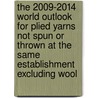 The 2009-2014 World Outlook for Plied Yarns Not Spun or Thrown at the Same Establishment Excluding Wool door Inc. Icon Group International