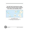 The 2007-2012 World Outlook for High-Temperature Metal Investment Castings of Iron, Nickel, and Cobalt-Base Alloys door Inc. Icon Group International