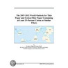 The 2007-2012 World Outlook for Thin Paper and Cotton Fiber Paper Containing at Least 25-Percent Cotton or Similar Fibers door Inc. Icon Group International