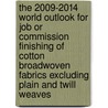 The 2009-2014 World Outlook for Job or Commission Finishing of Cotton Broadwoven Fabrics Excluding Plain and Twill Weaves door Inc. Icon Group International