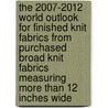 The 2007-2012 World Outlook for Finished Knit Fabrics from Purchased Broad Knit Fabrics Measuring More Than 12 Inches Wide door Inc. Icon Group International