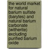 The World Market for Natural Barium Sulfate (Barytes) and Natural Barium Carbonate (Witherite) Excluding Purified Barium Oxide door Inc. Icon Group International