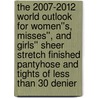 The 2007-2012 World Outlook for Women''s, Misses'', and Girls'' Sheer Stretch Finished Pantyhose and Tights of Less Than 30 Denier door Inc. Icon Group International