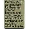 The 2007-2012 World Outlook for Fiberglass Gel Coat Bathtubs and Wall Surrounds When Sold As Combined Units Excluding Whirlpool Baths door Inc. Icon Group International