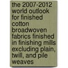 The 2007-2012 World Outlook for Finished Cotton Broadwoven Fabrics Finished in Finishing Mills Excluding Plain, Twill, and Pile Weaves door Inc. Icon Group International