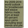 The 2009-2014 World Outlook for Broadwoven Twill Weave Fabrics Made from at Least 85-Percent Spun Yarns Excluding Wool Blends and Pile door Inc. Icon Group International