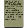 The 2009-2014 World Outlook for Job or Commission Finishing of Manmade Fiber Broadwoven Print Cloth Made from at Least 85-Percent Spun Yarns by Inc. Icon Group International