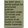 The 2007-2012 World Outlook for Structured Pullman Suitcases under 22 Inches and with Outer Surface of All Textile or Mostly Textile Materials by Inc. Icon Group International