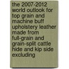 The 2007-2012 World Outlook for Top Grain and Machine Buff Upholstery Leather Made from Full-Grain and Grain-Split Cattle Hide and Kip Side Excluding door Inc. Icon Group International