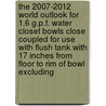 The 2007-2012 World Outlook for 1.6 G.p.f. Water Closet Bowls Close Coupled for Use with Flush Tank with 17 Inches from Floor to Rim of Bowl Excluding door Inc. Icon Group International