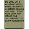 The 2009-2014 World Outlook for Edible Mixtures of Vegetable Cooking and Salad Oil That Have Been Fully Refined and Deodorized at the Same Establishme by Inc. Icon Group International
