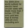 The 2009-2014 World Outlook for Electric Hand Circular Saws with Blade More Than 7 Inches (177.80 Mm) and Less Than 8 Inches (203.20 Mm) Excluding Arm by Inc. Icon Group International