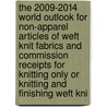 The 2009-2014 World Outlook for Non-Apparel Articles of Weft Knit Fabrics and Commission Receipts for Knitting Only or Knitting and Finishing Weft Kni door Inc. Icon Group International