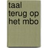 Taal terug op het mbo