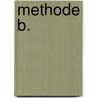 Methode B. by B. Verschuren