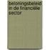Beloningsbeleid in de financiële sector