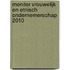 Monitor vrouwelijk en etnisch ondernemerschap 2010