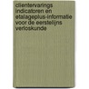 Clientervarings Indicatoren en Etalageplus-informatie voor de Eerstelijns Verloskunde door T. Wiegers