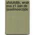 Afsluitdijk, wrak ESA Z1 aan de IJsselmeerzijde