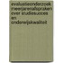 Evaluatieonderzoek meerjarenafspraken over studiesucces en onderwijskwaliteit