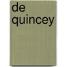 de Quincey door Sir Sidney Low