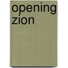 Opening Zion door Melissa Clark
