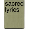Sacred Lyrics door Francis Hodgson