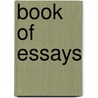 Book of Essays door T.F. Tukesbury