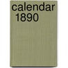 Calendar  1890 door University Of Calcutta