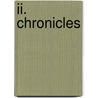 Ii. Chronicles door Philip Chapman Barker