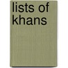 Lists of Khans door Not Available