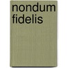 Nondum Fidelis by Rubin Gerald