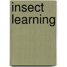 Insect Learning by D.R. Papaj