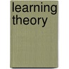 Learning Theory door J. Shawe-Taylor